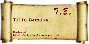 Tilly Bettina névjegykártya